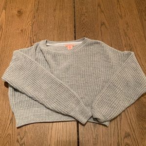 Urban Outfitters Grey Cropped Sweater